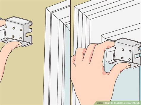 how to hang levolor blinds with metal brackets|levolor blind instructions.